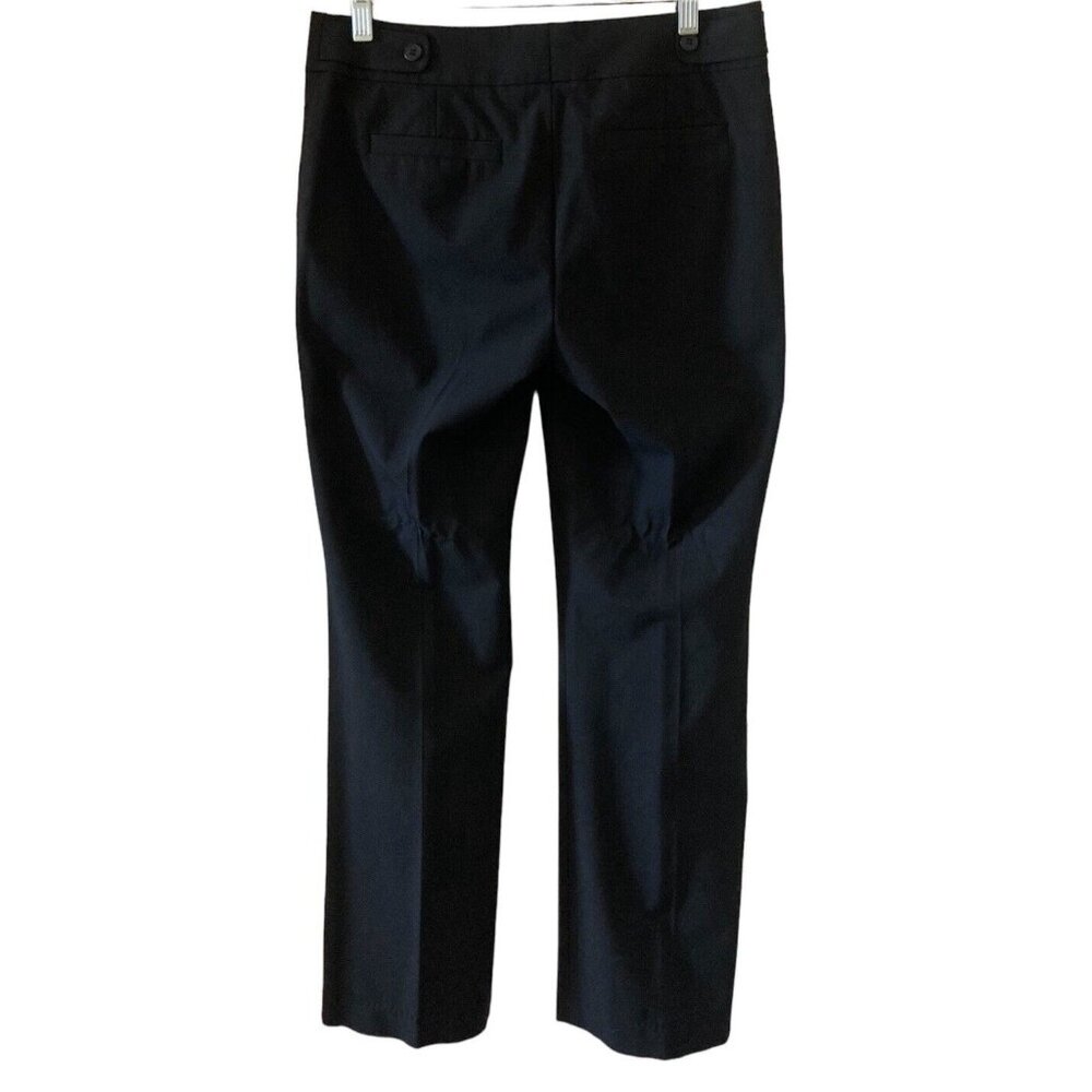Halogen Quinn Black Straight Fit Pants Career Womens Size 4 Polyester Blend - Picture 4 of 7